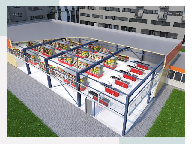 Строительство магазинов в Киржач от 619 руб. за м²