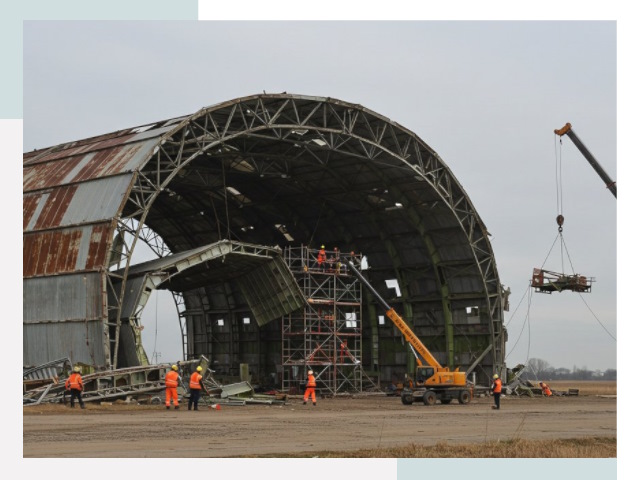 Демонтаж ангаров в Киржаче